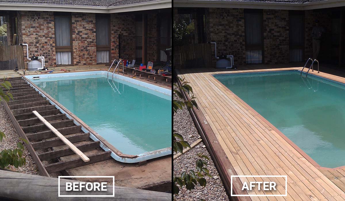 Decking Installations on a Residential Pool in Canberra