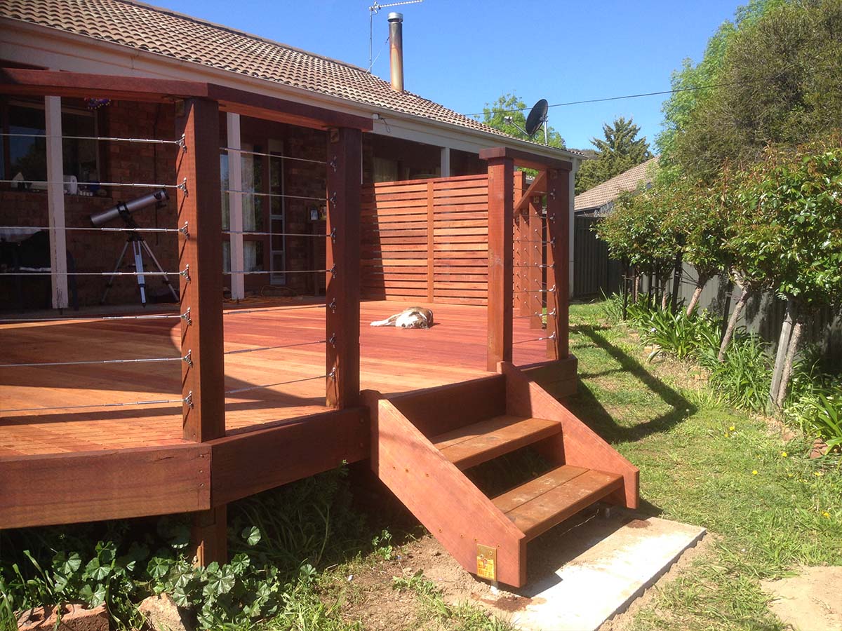 One of the beautiful decks we installed in Canberra