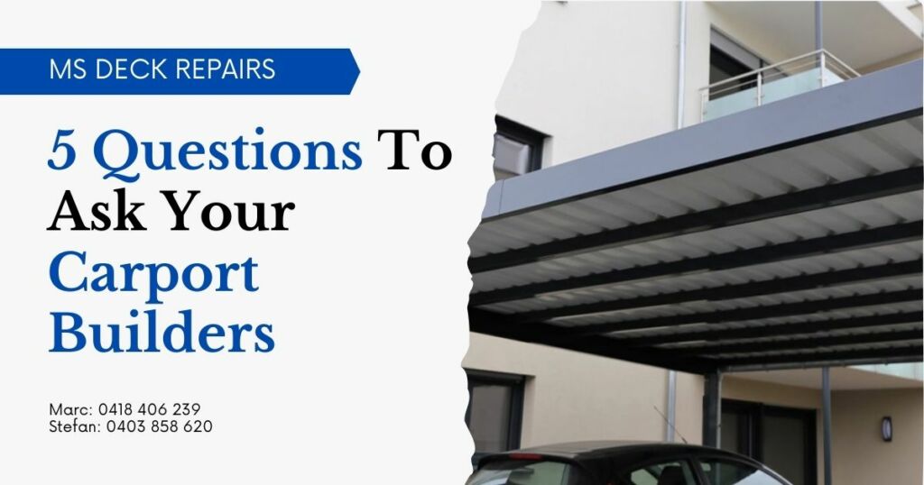 5 Questions To Ask Your Carport Builders